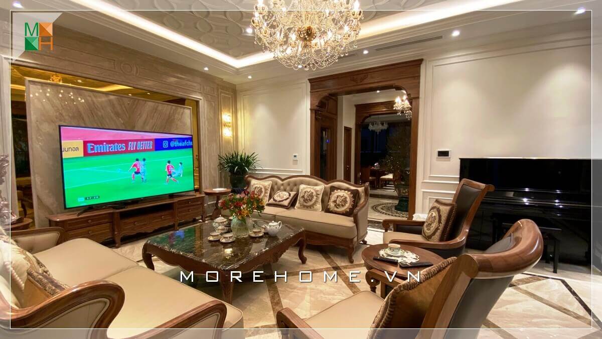 Morehome chia sẻ các mẫu thiết kế sofa phòng khách cao cấp tiện nghi nhất